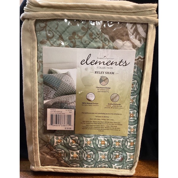 Home Classics Elements Collection Bedding Ryley Standard Sham - Picture 3 of 5